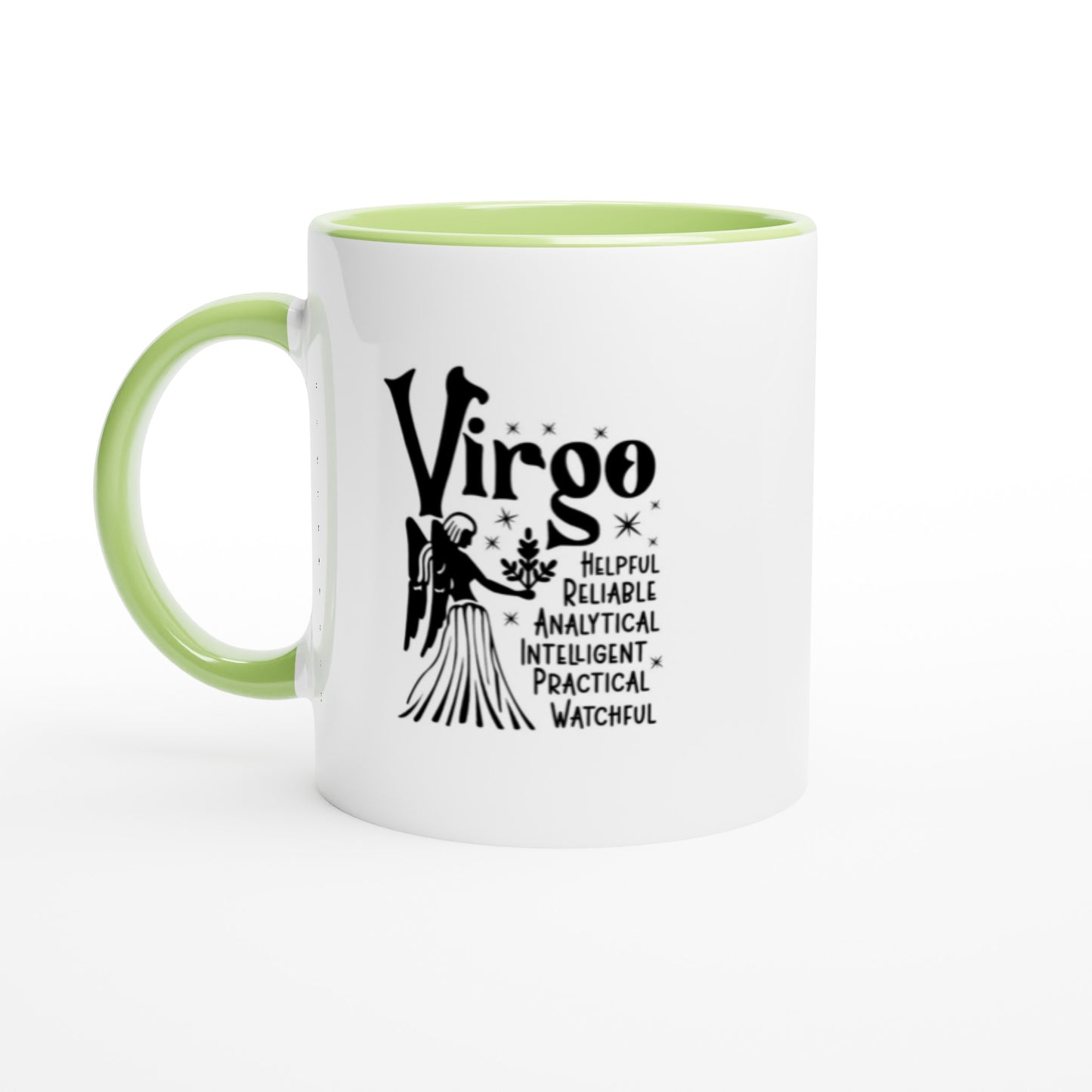 Virgo | Zodiac Sign | White 11oz Ceramic Mug | Color Inside