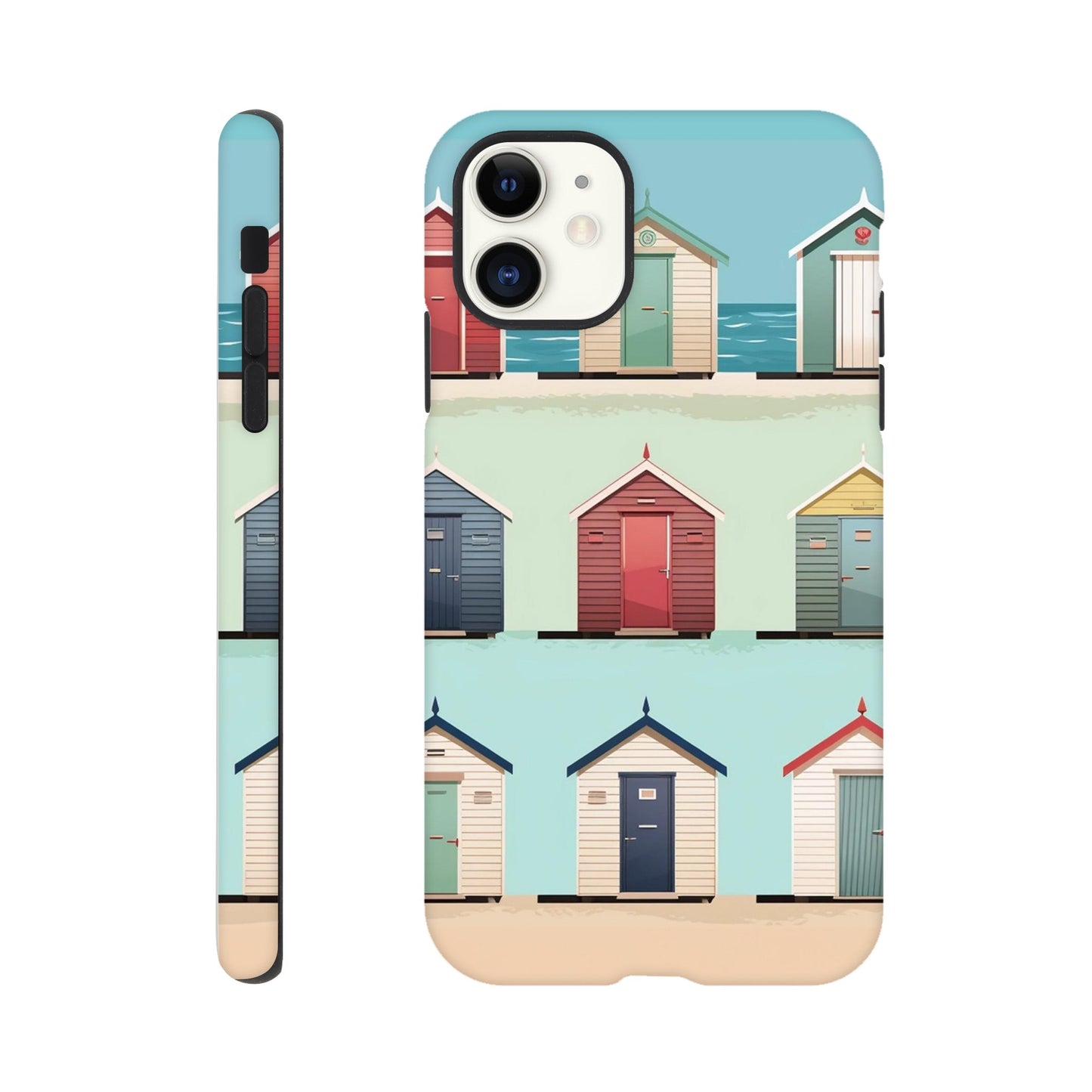 Bright Brighton Beach Huts | Tough Case iPhone