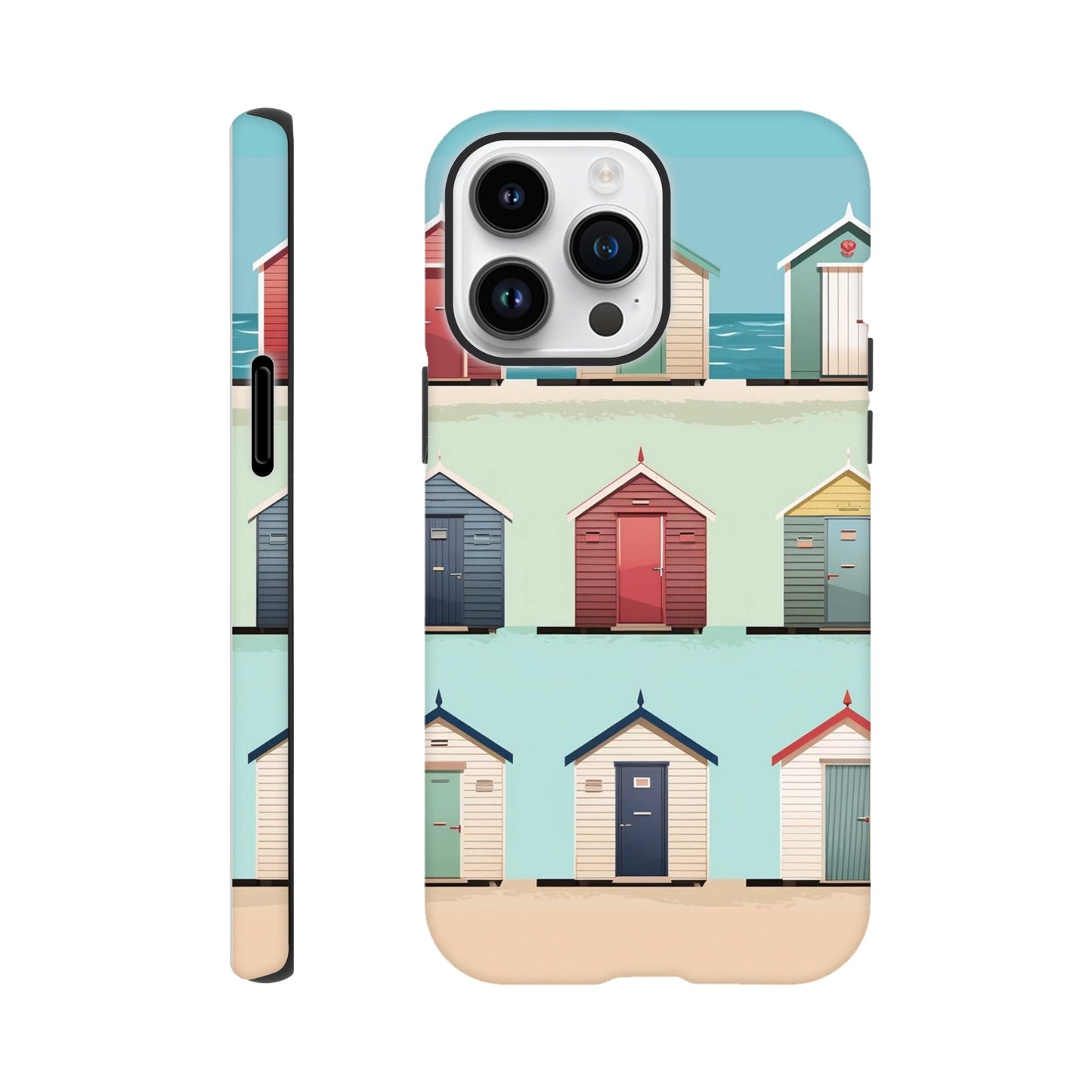 Bright Brighton Beach Huts | Tough Case iPhone