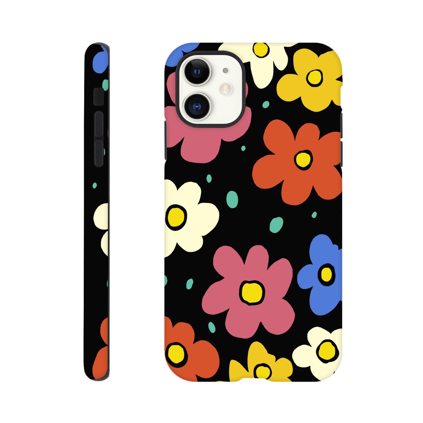 Retro Flowers | Tough Phone Case - iPhone