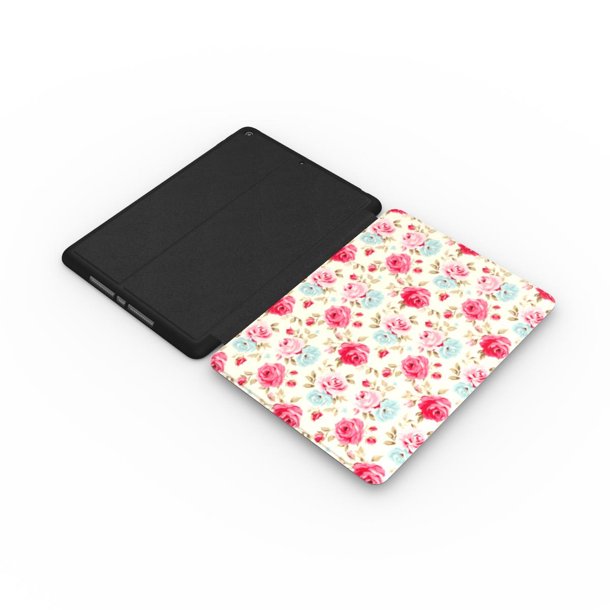 Cream And Pink Roses iPad Case