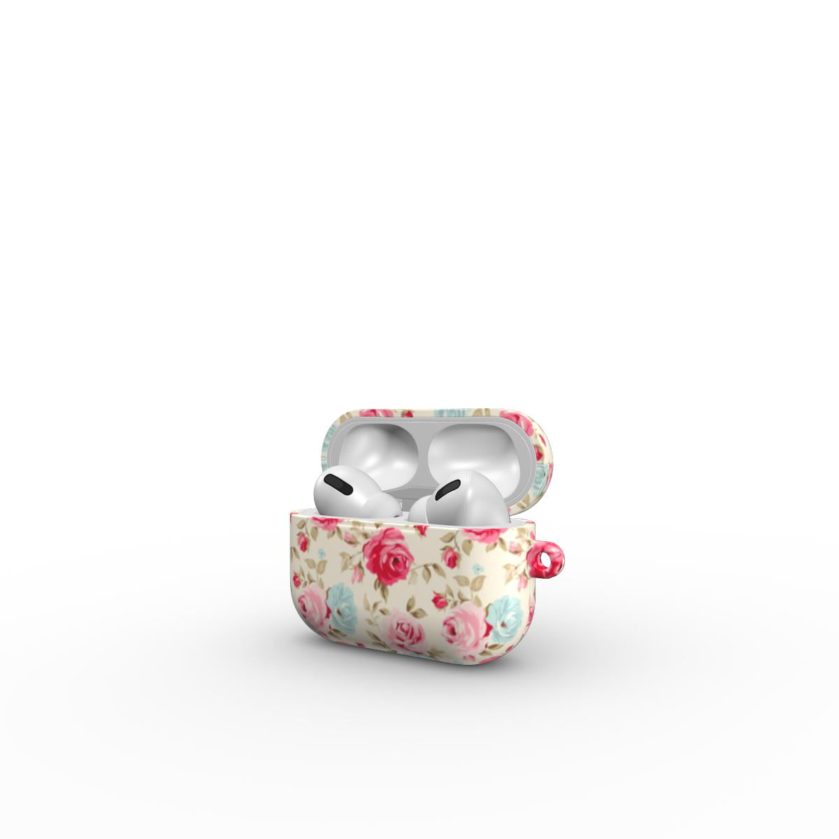 Cream And Pink Roses Tough Apple AirPods Case