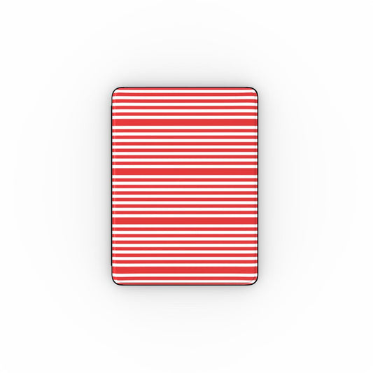 Red and White Stripes iPad Case