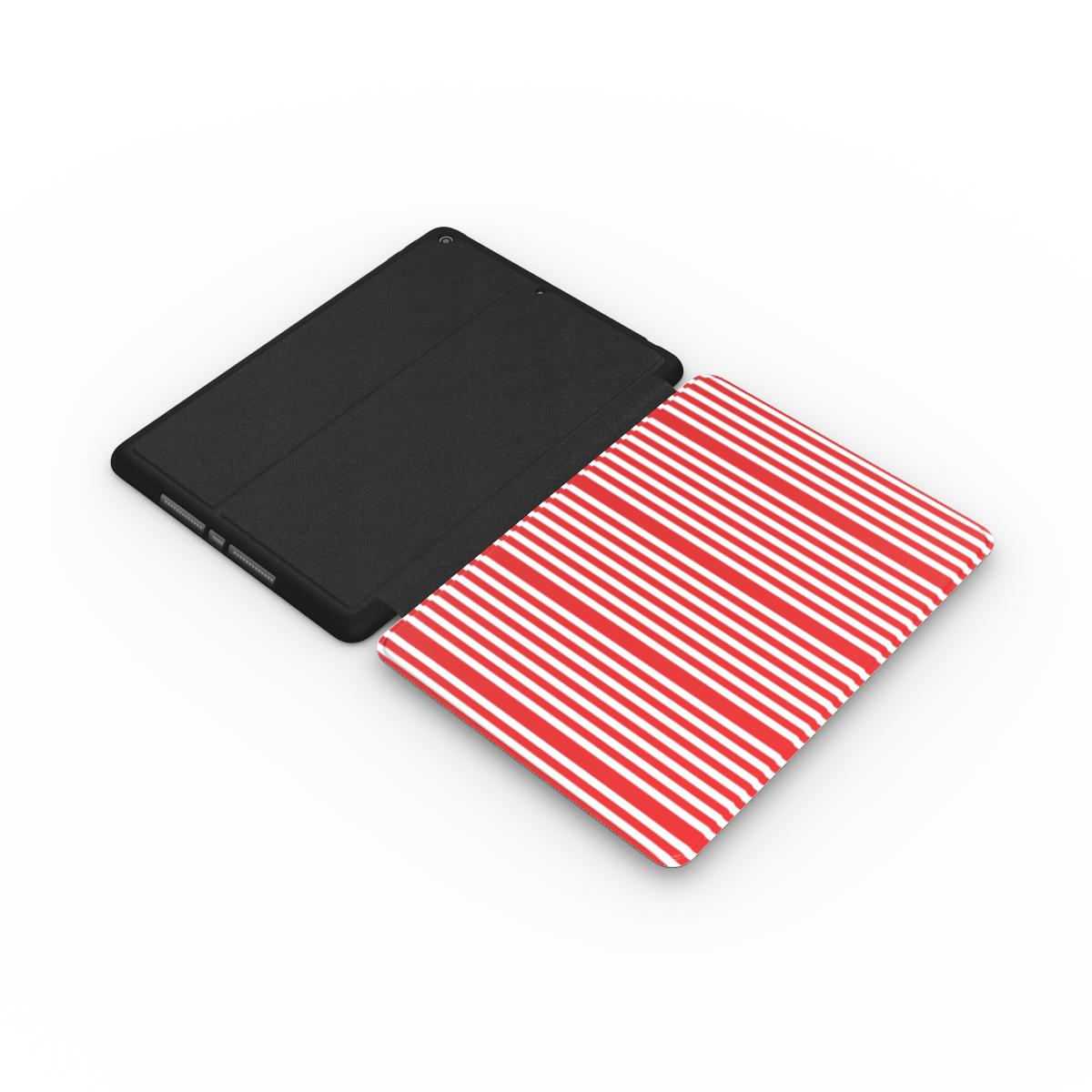 Red and White Stripes iPad Case